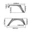 Hooke Road Jeep JK Armour Fender Flares Body Armor Cladding for Jeep Wrangler JK 2007-2018 BXG208BXG213 Jeep Accessories u-Box offroad 13