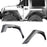 Hooke Road Armour Fender Flares Kit Inner Fender Liners for Jeep Wrangler JK 2007-2018 Jeep JK Metal Fenders Jeep JK Accessories BXG208MMR1760BXG223 u-Box offroad 4