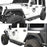 Hooke Road Jeep JK Fender Flares Armour Style Front and Rear Kit for Jeep Wrangler JK 2007-2018 BXG208 Jeep JK Metal Fenders Jeep JK Accessories u-Box offroad 3