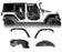Hooke Road Jeep JK Fender Flares Kit Inner Fender Liners for 2011-2018 Jeep Wrangler JK bxg034mmr1760bxg223 Jeep Parts Jeep Body Kits u-Box offroad 2