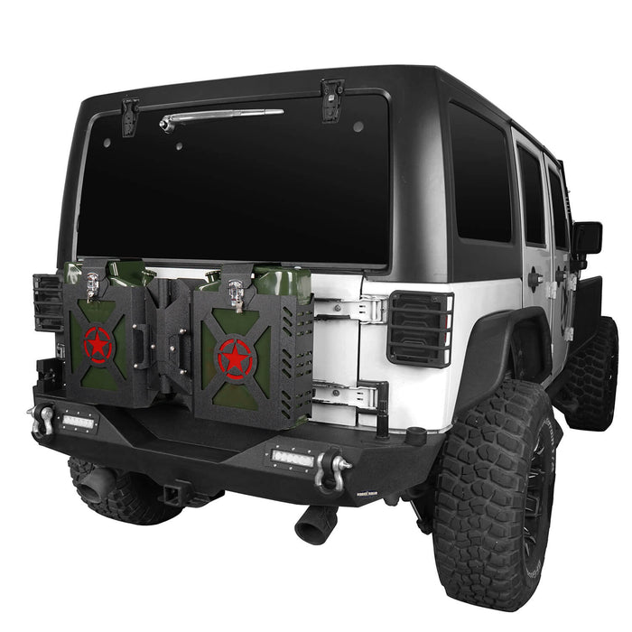 Jeep JK Jerry Gas Can Holder Tailgate Mount Jeep Wrangler Interior for Jeep Wrangle JK 2007-2018 BXG005 Jeep Accessories u-Box Offroad 13
