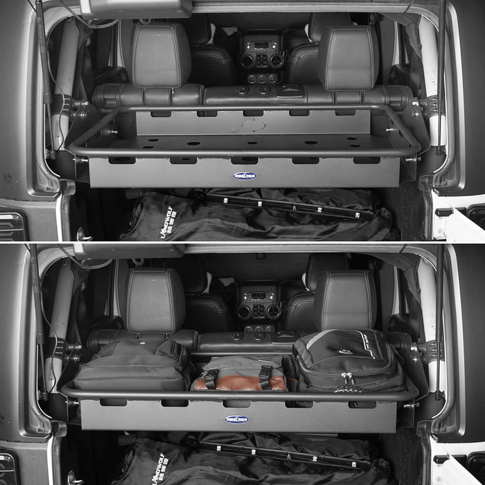 Hooke Road Jeep JK Rear Cargo Rack 4 Doors for Jeep Wrangler JK JKU 2007-2018 BXG124 u-Box offroad 4