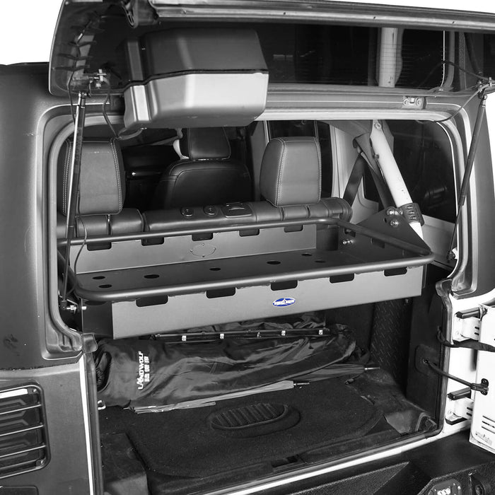 Hooke Road Jeep JK Rear Cargo Rack 4 Doors for Jeep Wrangler JK JKU 2007-2018 BXG124 u-Box offroad 5