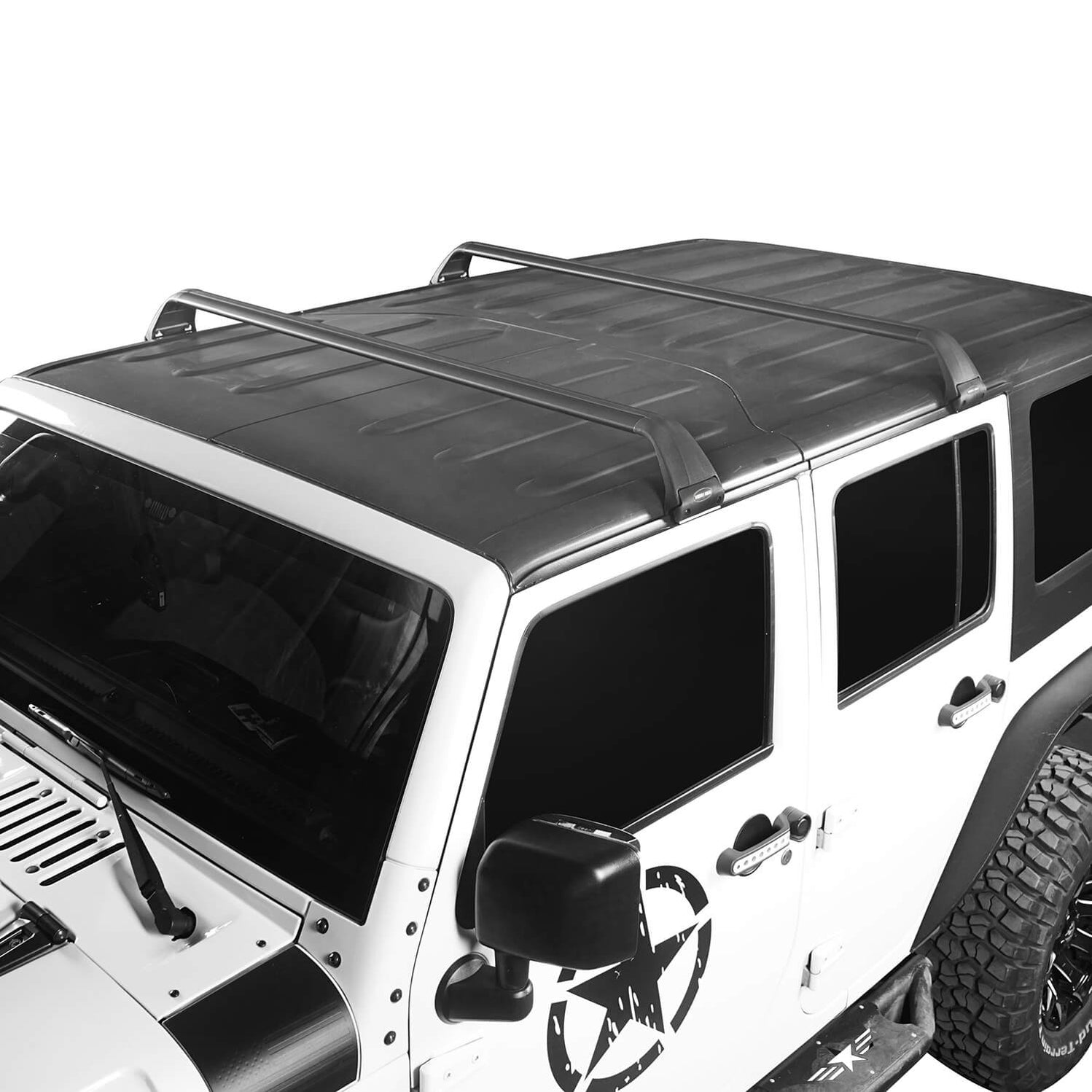 Jeep JK Roof Rack Cross Bars Side Rail Roof Rack for 20072021 Jeep