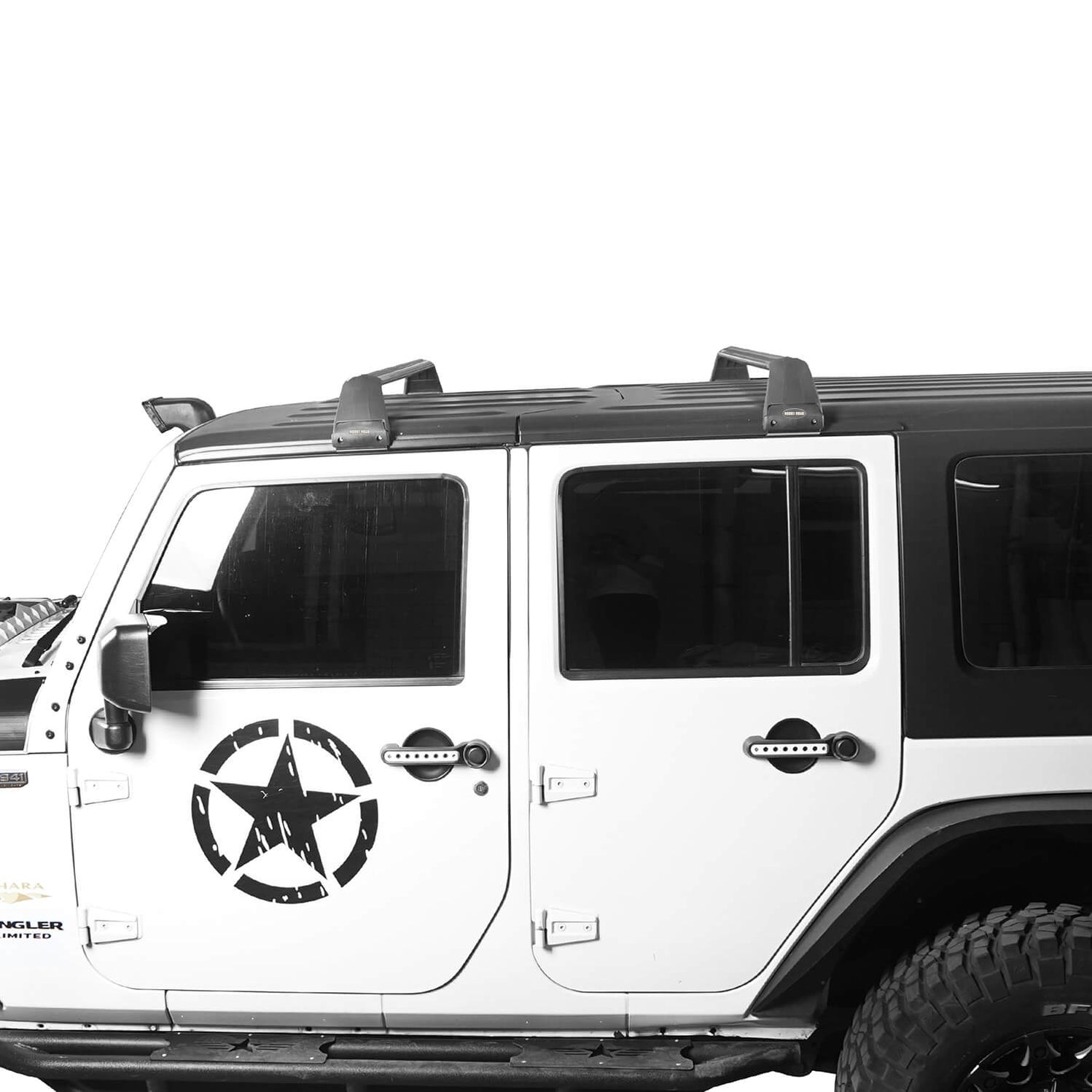 Jeep JK Roof Rack Cross Bars Side Rail Roof Rack for 20072021 Jeep