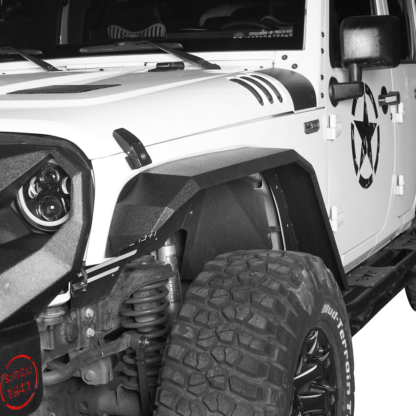 Jeep JK Tube Fenders Jeep JK Flat Fender Flares for 20072018 Jeep