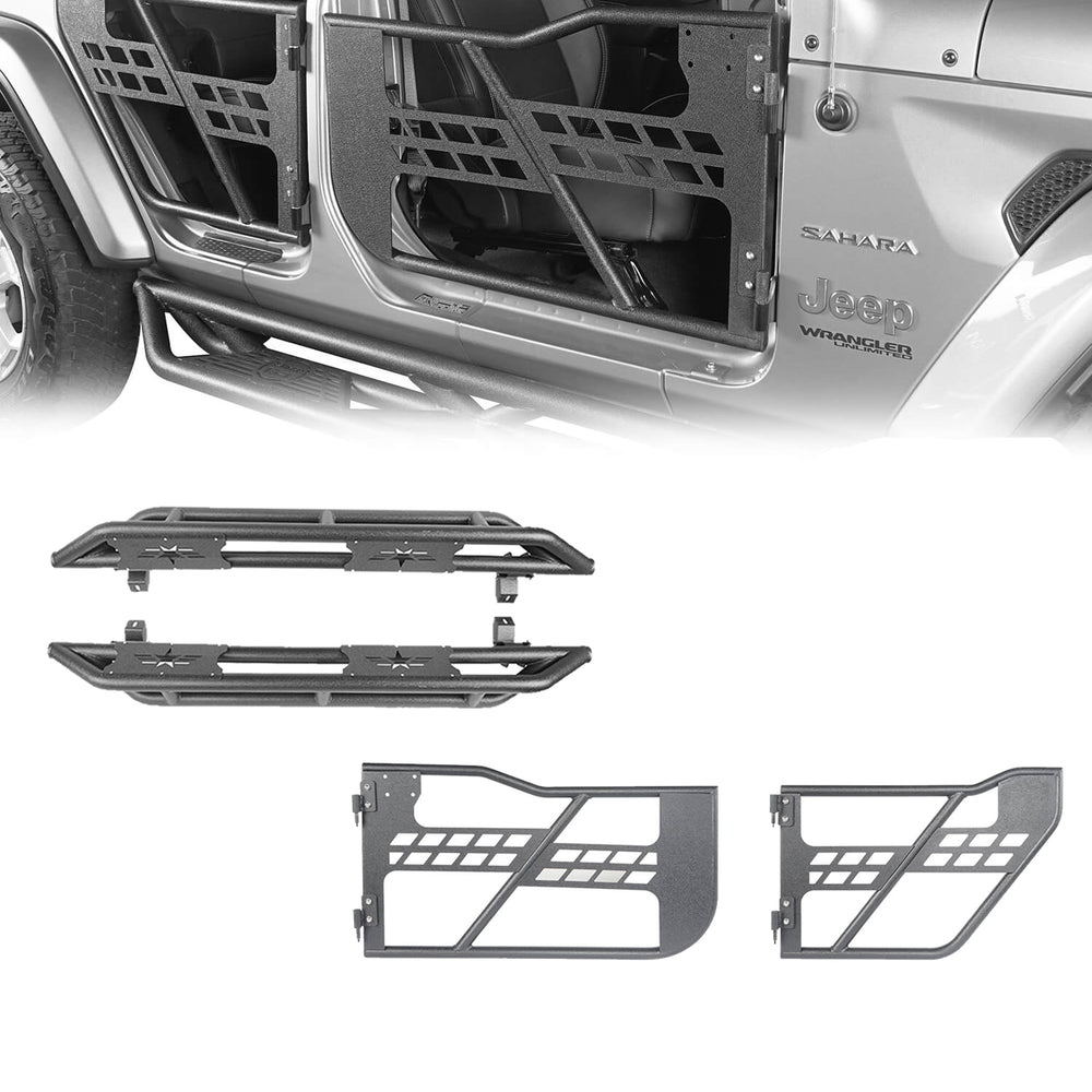 4 Door Tubular Door & Running Boards(18-23 Jeep Wrangler JL) - u-Box