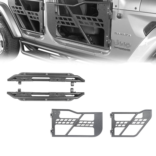 4 Door Tubular Door & Running Boards(18-24 Jeep Wrangler JL) - u-Box