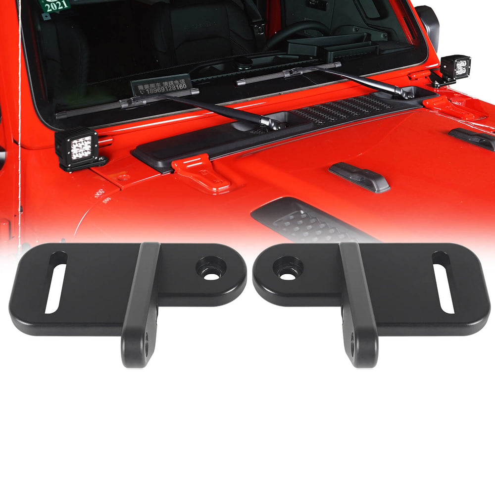 Hooke Road® A-Pillar Light Mounting for Jeep Wrangler JL 2018-2019 Jeep JL Parts MMR1815 u-Box offroad 2