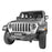 Hooke Road Jeep JL Front Bumper Stubby Blade Master Front Bumper with Winch Plate and License Plate Holder for Jeep Wrangler JL 2018-2019 BXG506B u-Box offroad 4
