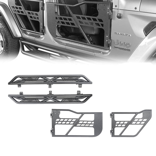 4 Door Tubular Door & Running Boards(18-24 Jeep Wrangler JL) - u-Box