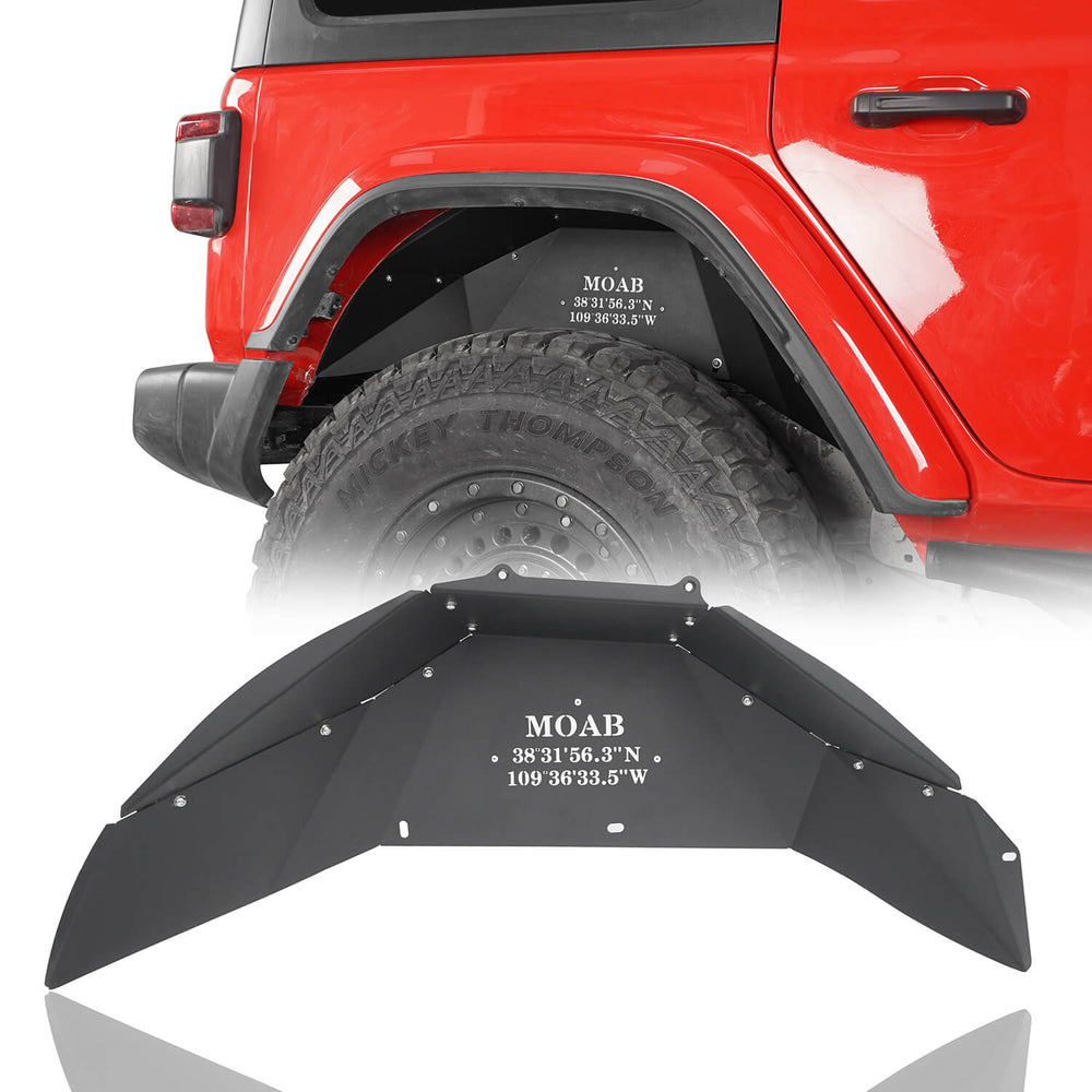 Rear Inner MOAB Fender Liners(18-23 Jeep Wrangler JL EXCL 21 JL Rubicon Unlimited) - u-Box
