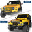 Jeep TJ Hood Protector Stone Guard w/ Amber Lights for  1997-2006 Jeep Wrangler TJ u-Box Offroad bxg10056 16
