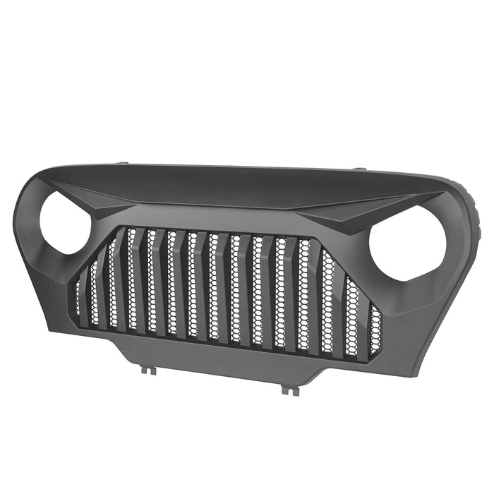 Hooke Road Vader Grill with Mesh Inserts Jeep Vader Grill Front Grille Cover Jeep Grille Cover for Jeep Wrangler TJ 1997-2006 MMR-0276 Jeep Body Armor 8