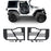  Hooke Road Opar 2 Door Rock Crawler Off Road Tubular Doors for Jeep Wrangler JK JKU u-Box offroad 2