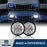 Hooke Road Opar 7 Inch DRL LED Headlights Halo Angel Eyes for 97-18 Jeep Wrangler JK Jeep Wrangler TJ MMRD u-Box offroad 1