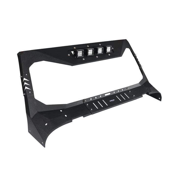 Mad Max Front Bumper w/Wings & Windshield Frame Cover(18-24 Jeep Wrangler JL & Gladiator JT(Excluding Mojave)) - u-Box