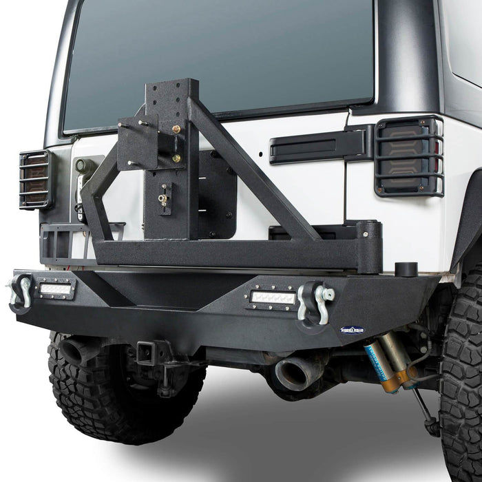 Mad Max Front Bumper & Rear Bumper w/Tire Carrier(07-18 Jeep Wrangler JK) - u-Box