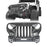 Mad Max Front Bumper w/Steel Grille Guard & Windshield Frame Cover(07-18 Jeep Wrangler JK) - u-Box
