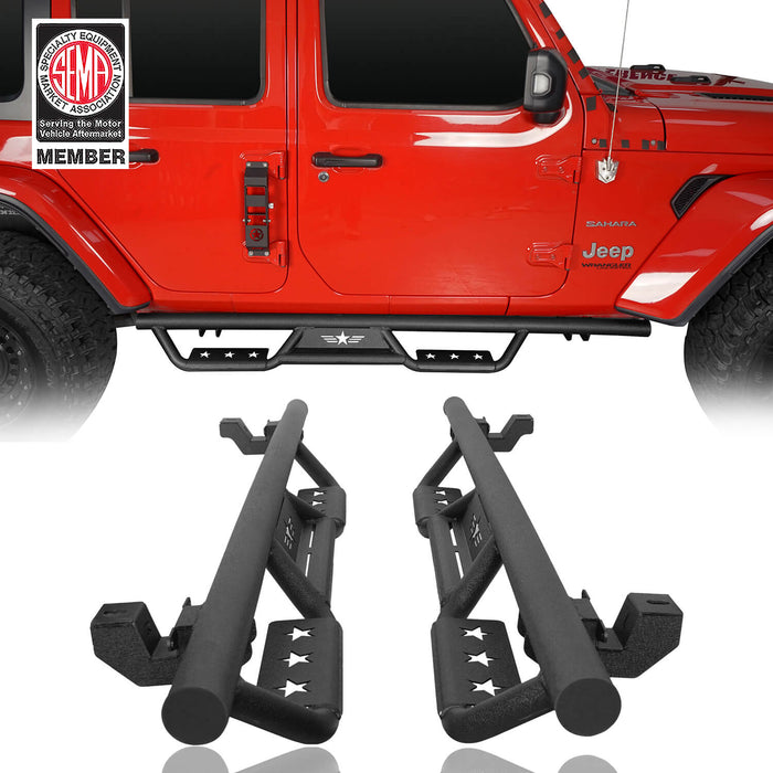 Mid Width Front Bumper & Side Steps(18-24 Jeep Wrangler JL 4 Door) - u-Box