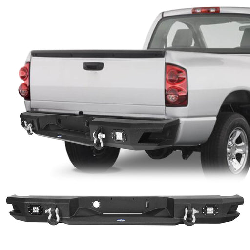 Hooke Road Ram 1500 Rear Bumper for  2006-2008 Ram 1500 bxg6503 u-Box Offroad 1