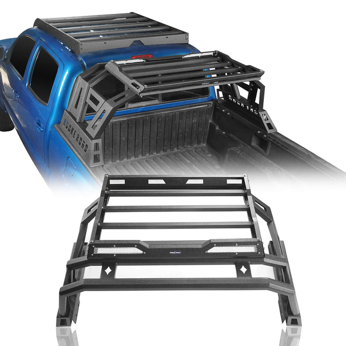 Roof Rack Luggage Cargo Carrier, Bed Rack Cargo Rack, Roll Bar(05-23 Toyota Tacoma) - u-Box