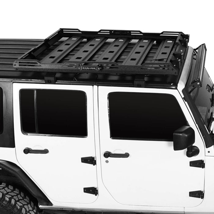 Discovery Hardtop Front Roof Rack Luggage Rack(07-18 Jeep Wrangler JK 4 Doors) - u-Box