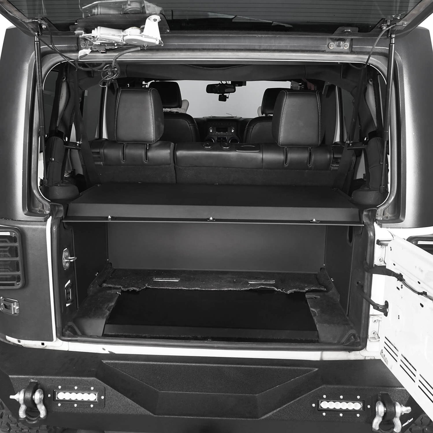 Security Deck Enclosure Jeep Cargo Cover for 20072018 Jeep Wrangler JK