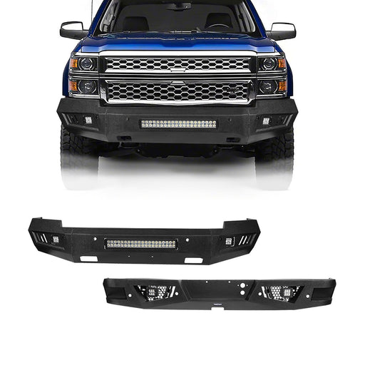 Chevrolet Front Bumper & Rear Bumper Combo(14-15 Chevy Silverado 1500) - u-Box