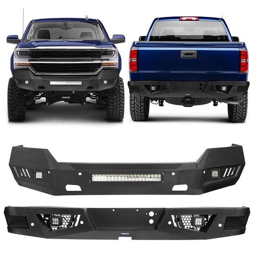 Chevrolet Front Bumper & Rear Bumper Combo(16-18 Chevy Silverado 1500) - u-Box