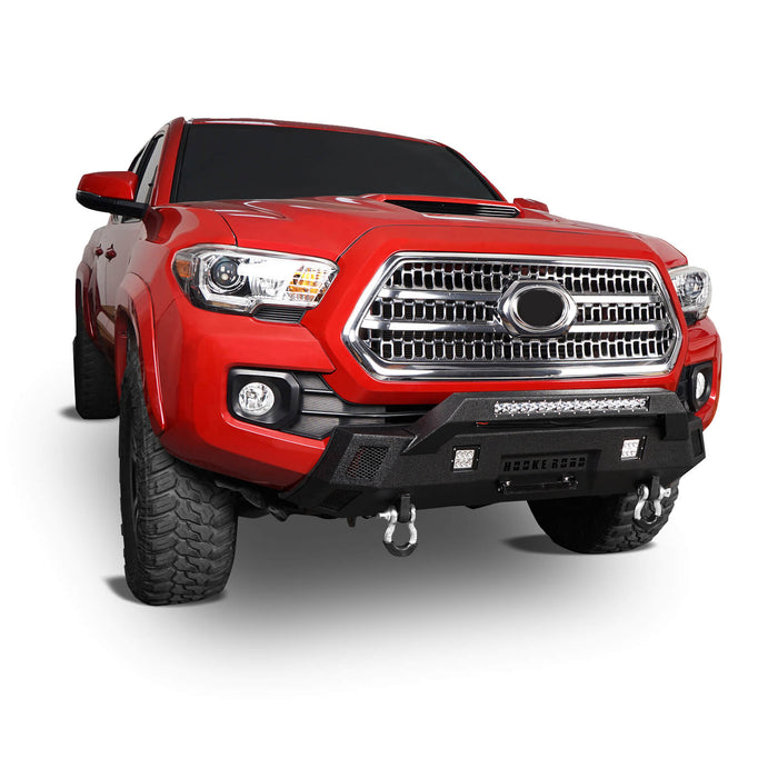 Tacoma Front Bumper Stubby Bumper for 2016-2021 Toyota Tacoma 3rd Gen - u-Box Offroad b4202-4