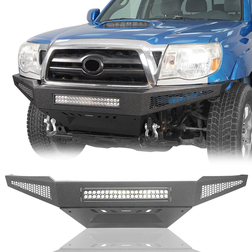 Toyota Tacoma Full Width Front Bumper w/ Skid Plate for 2005-2011 Toyota Tacoma - u-Box Offroad b4008-1