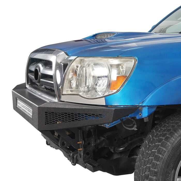 Toyota Tacoma Full Width Front Bumper w/ Skid Plate for 2005-2011 Toyota Tacoma - u-Box Offroad b4008-9