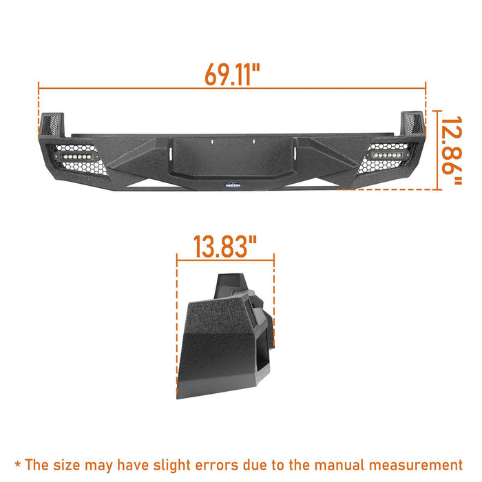 u-Box Offroad Toyota Tacoma Rear Bumper with LED Floodlights for 2005-2015 Toyota Tacoma 2nd Gen BXG4023 10
