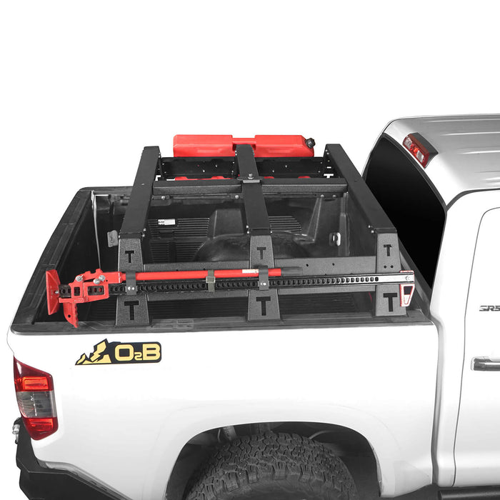 Hooke Road Toyota Tundra Bed Rack MAX 13" High Bed Rack for Toyota Tundra 2014-2019 BXG606 Toyota Tundra Parts u-Box offroad 5