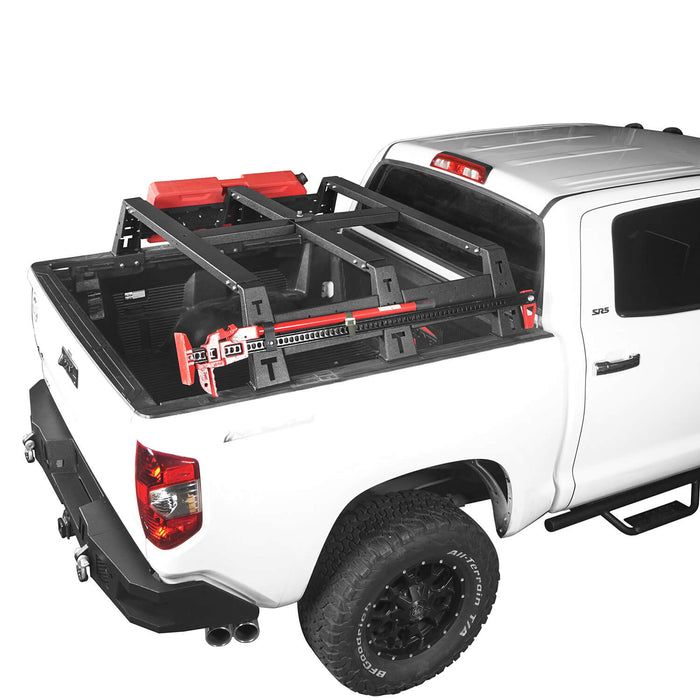 Hooke Road Toyota Tundra Bed Rack MAX 13" High Bed Rack for Toyota Tundra 2014-2019 BXG606 Toyota Tundra Parts u-Box offroad 6