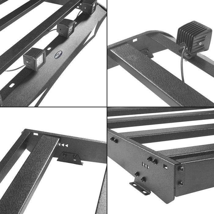Hooke Road Toyota Tundra Crewmax Roof Rack Cargo Carrier for Toyota Tundra 2014-2019 bxg605 u-Box Offroad 11