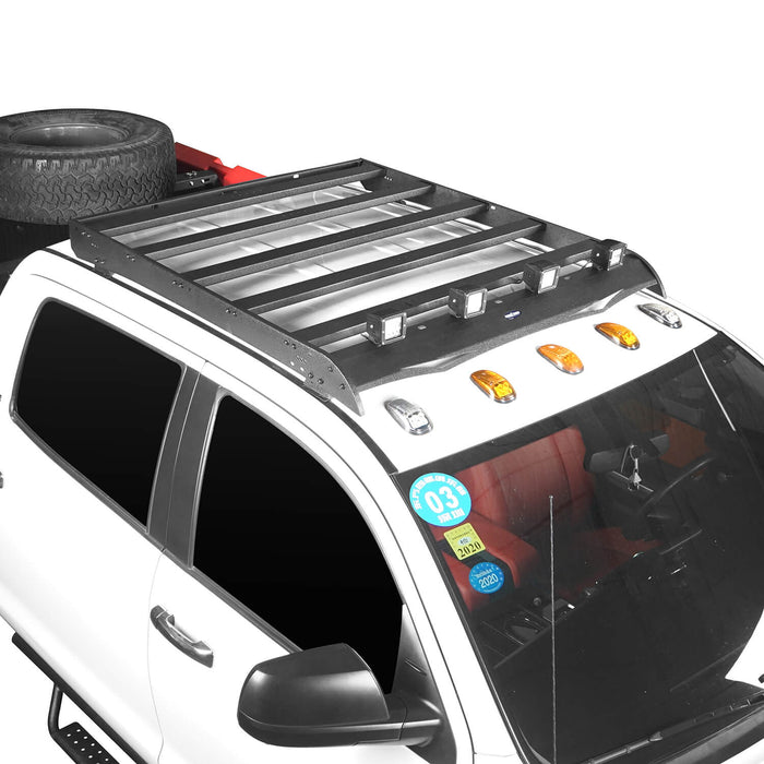Hooke Road Toyota Tundra Crewmax Roof Rack Cargo Carrier for Toyota Tundra 2014-2019 bxg605 u-Box Offroad 3