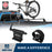 Universal Cross Bar Mounted Bike Carrier Quick-release Alloy Fork Black 2PCS - u-Box